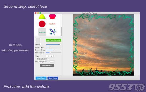 Add Lace For Picture Mac版