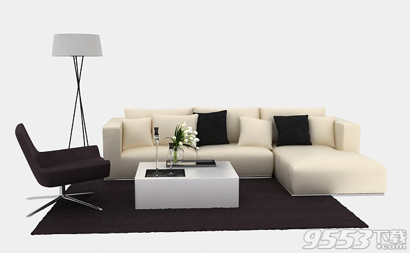 经典现代沙发3d模型