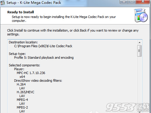 K-Lite Mega Codec Pack中文版32位/64位 v12.8.3免安装版