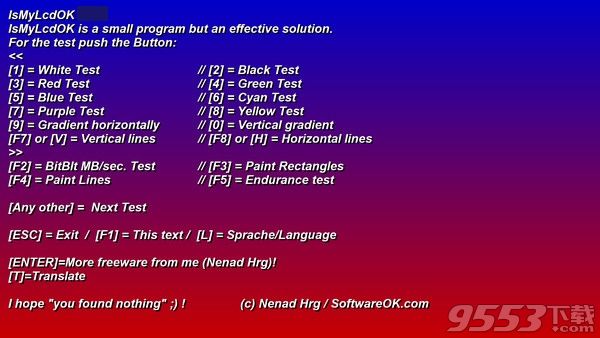 IsMyLcdOK 32位/64位v3.01最新版