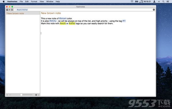 Hashnotes Mac版