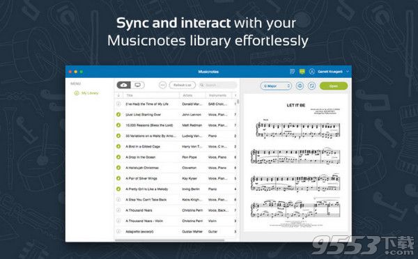 Musicnotes Sheet Music Player Mac版