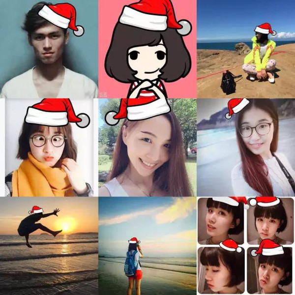 2017微信圣诞帽p图软件app