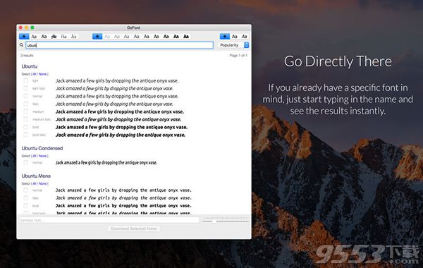 GoFont Mac版