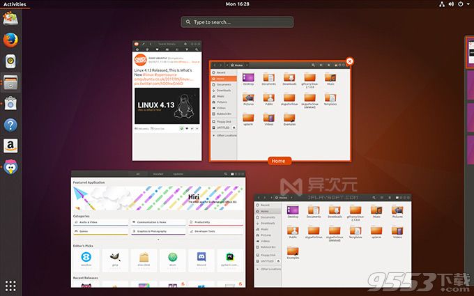 ubuntu 17.10镜像iso 正式版 32\/64位