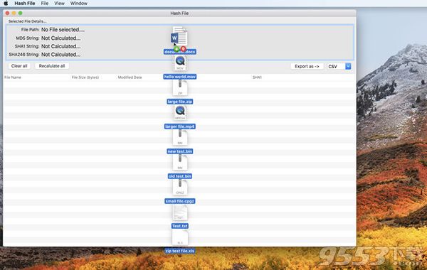 Hash File Mac版