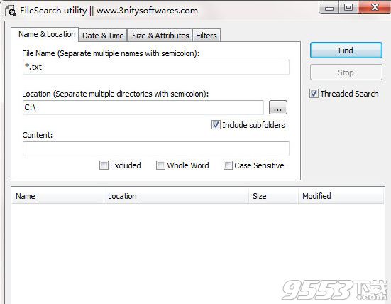 3nity FileSearch(本地文件搜索工具)