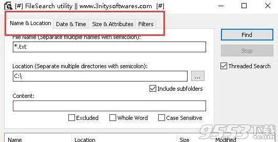 3nity FileSearch(本地文件搜索工具)