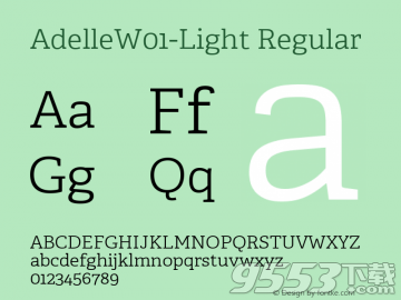 adelle light字体