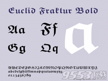 Euclid Fraktur字體免費(fèi)版