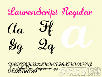 laurenscript regular字体