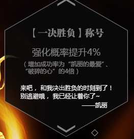 DNF一决胜负称号是什么 DNF一决胜负称号属性怎么样