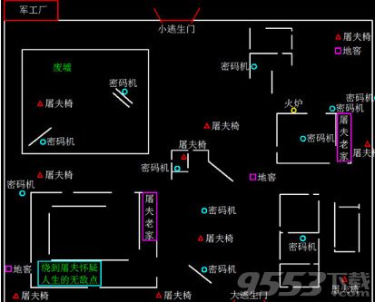 第五人格全地图平面图图解 第五人格全地图平面图地点分布详解