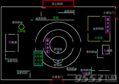 第五人格全地图平面图图解 第五人格全地图平面图地点分布详解