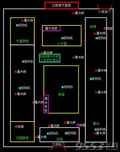 第五人格全地图平面图图解 第五人格全地图平面图地点分布详解