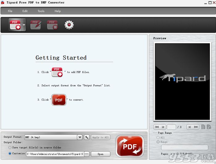 Tipard Free PDF to BMP Converter最新版
