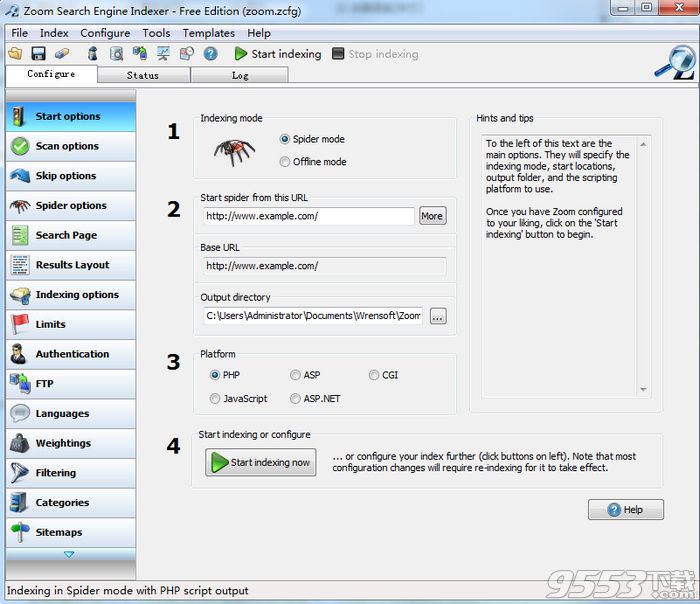 Zoom Search Engine Indexer官方版