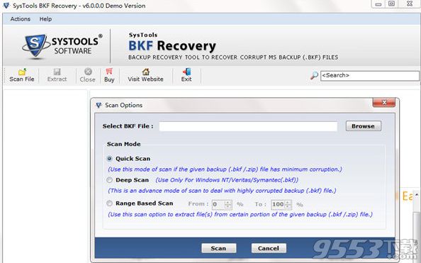 SysTools BKF Repair