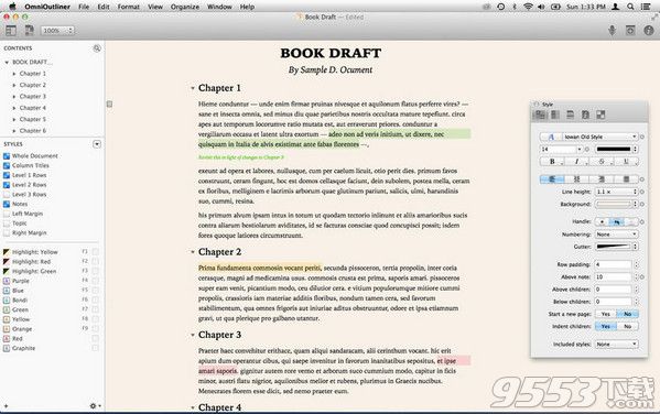 omnioutliner pro 4 mac