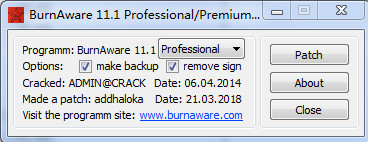 BurnAware Professional破解版下载【附破解补丁】