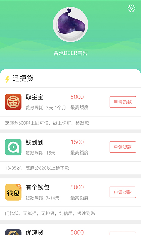 迅捷贷app安卓版截图1