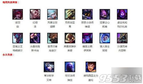 lol6月29日周免费英雄有哪些 lol6月29日周免费英雄分享