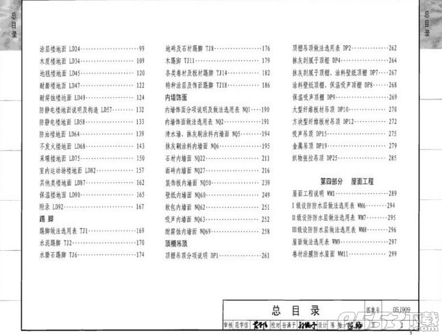 05J909/07G120工程做法完整图集完整版