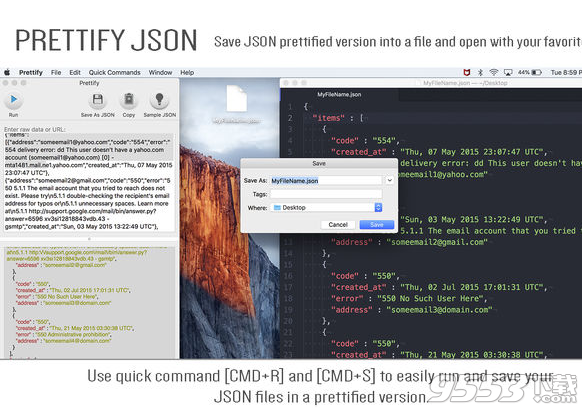 Prettify JSON Mac版