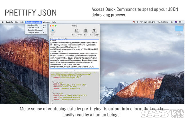 Prettify JSON Mac版