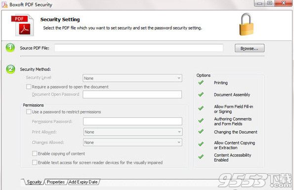 Boxoft PDF Security(PDF加密软件) v3.1.0官方版