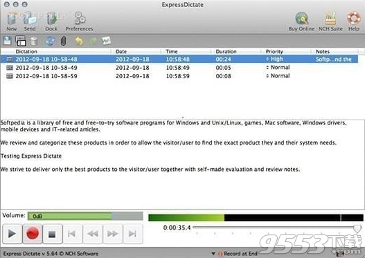 Express Dictate Mac版