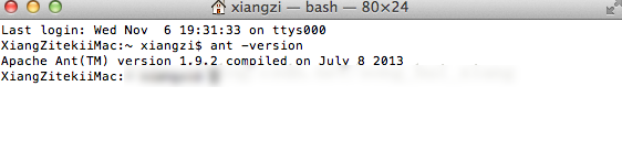 Apache Ant Mac版