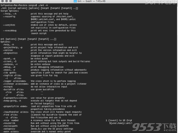 Apache Ant Mac版