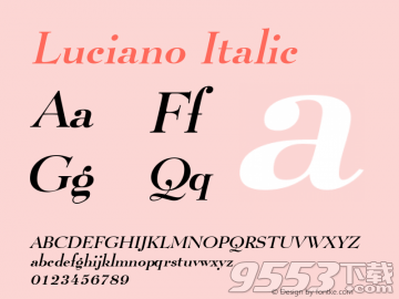 luciano normal字体