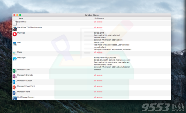 Sandbox Status Mac版