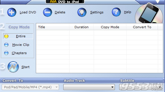 AoA DVD to iPod Converter(DVD到iPod转换器)