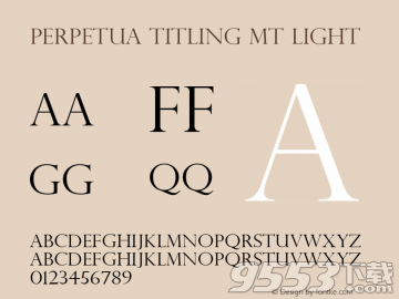 Perpetua Titling字体