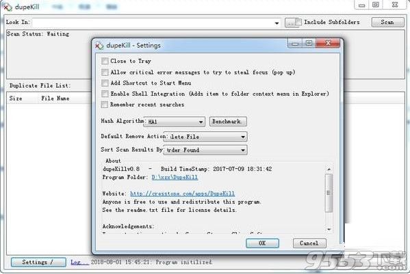 DupeKill(重复文件清理工具) v0.8免费版