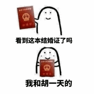 抖音我和某某的结婚证表情包