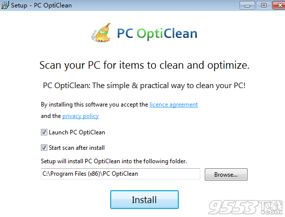 Seguro PC OptiClean破解版