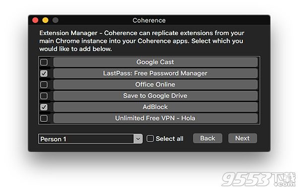 Coherence for Mac