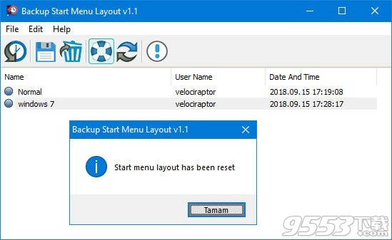 Backup Start Menu Layout(win10开始菜单备份工具) v1.1绿色版