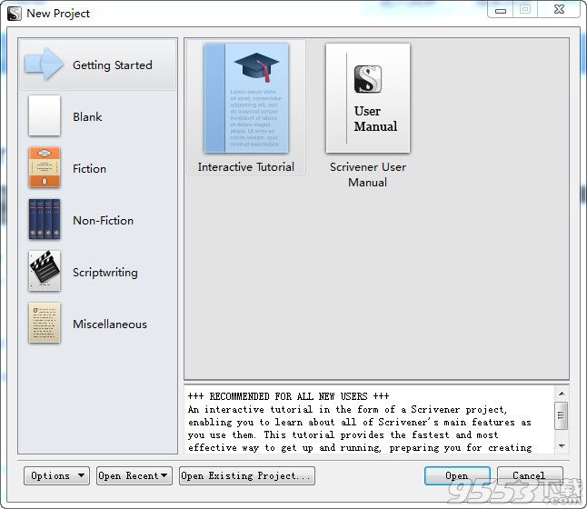 Scrivener V1.9.0.0