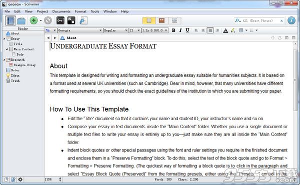 Scrivener V1.9.0.0