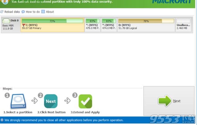 Macrorit Partition Extender1.1.3破解版