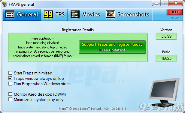 fraps v3.5.3简体中文版