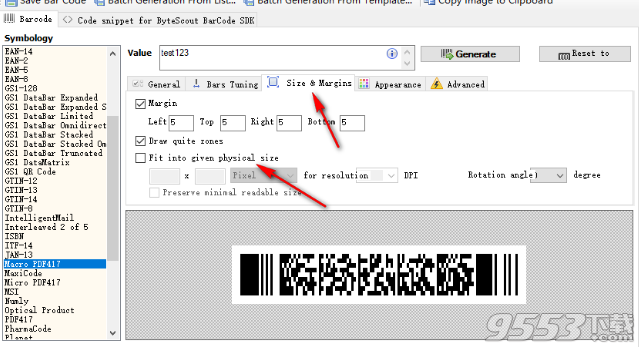 ByteScout BarCode Generator中文版