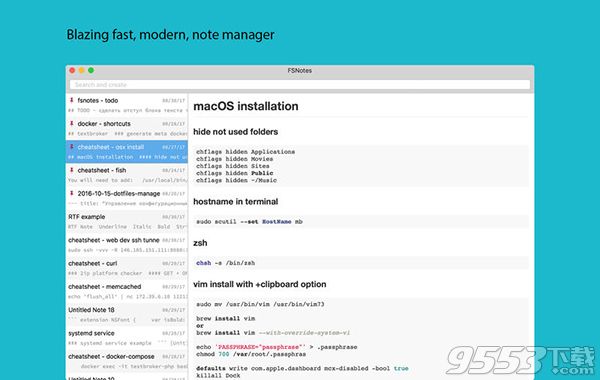 FSNotes for mac2.3.2破解版