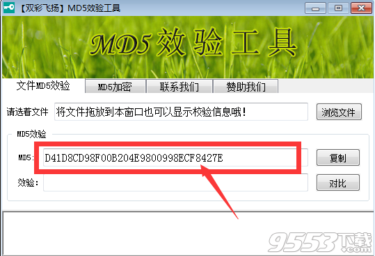 双彩飞扬MD5校验和加密工具 v1.0绿色版