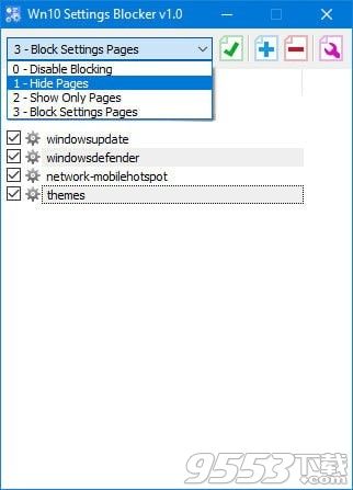 Win10 Settings Blocker(win10隐藏设置工具)v1.0绿色版